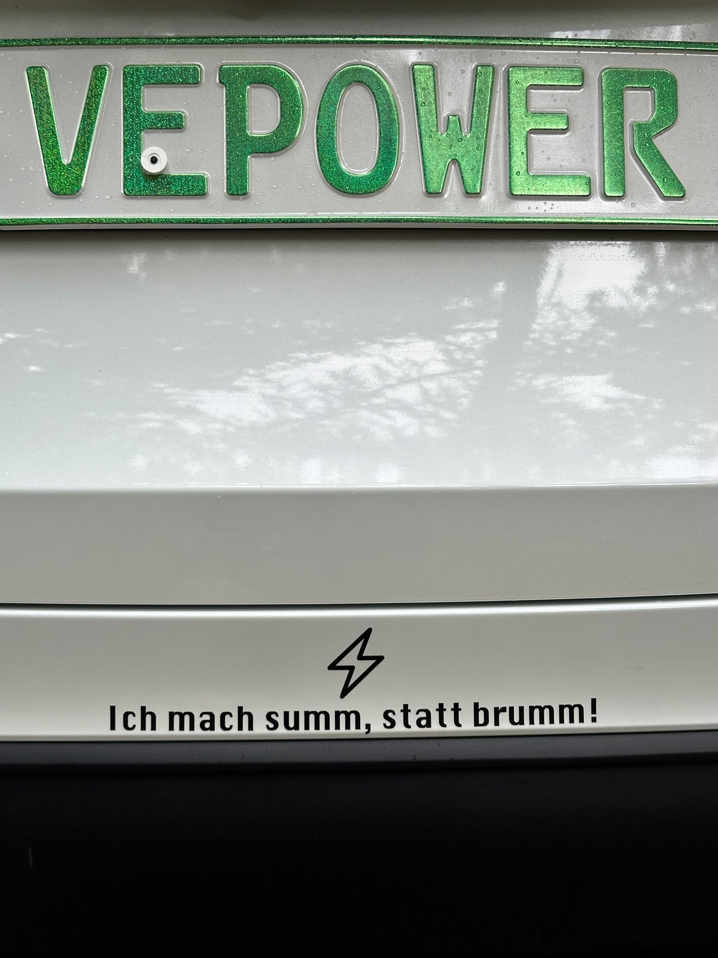 Ich mach summ, statt brumm! Aufkleber für e-Autos